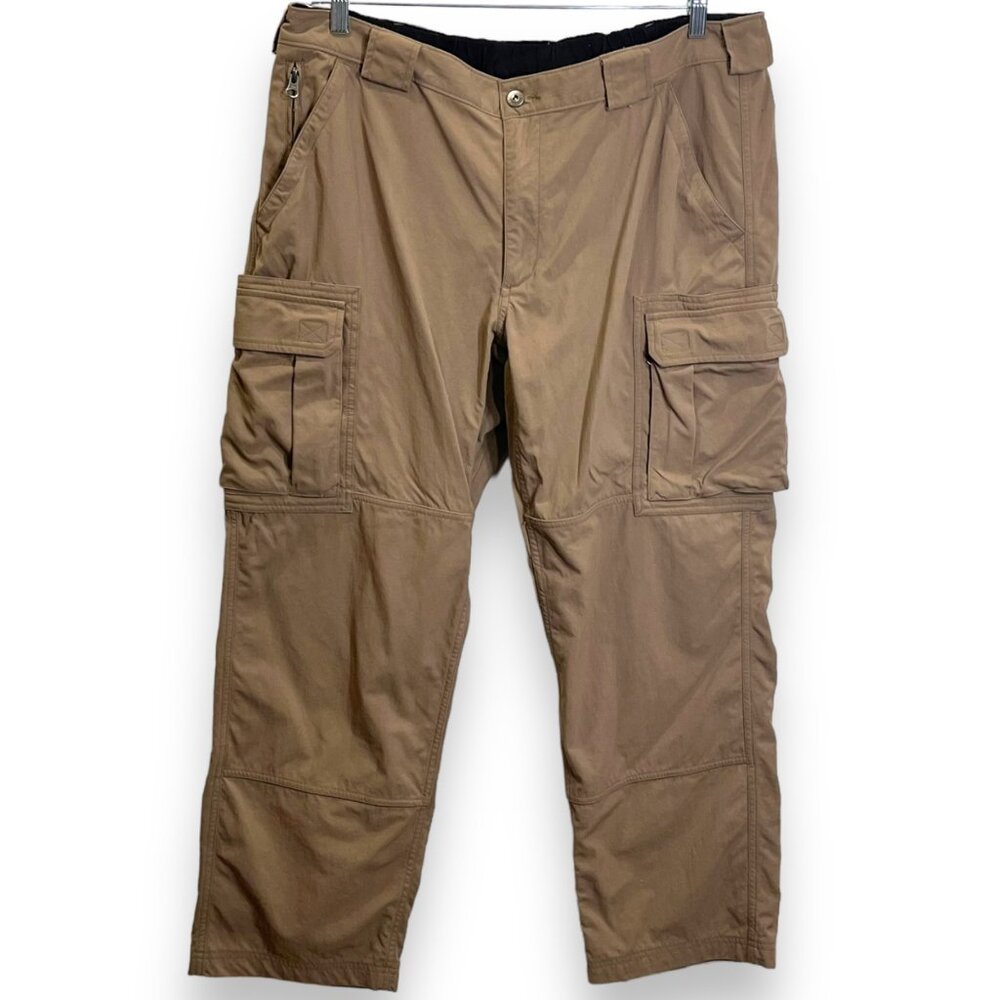 Duluth Trading Co Cargo Pants Dry On The Fly Size‎ XL X 30 Pockets Tan 59311